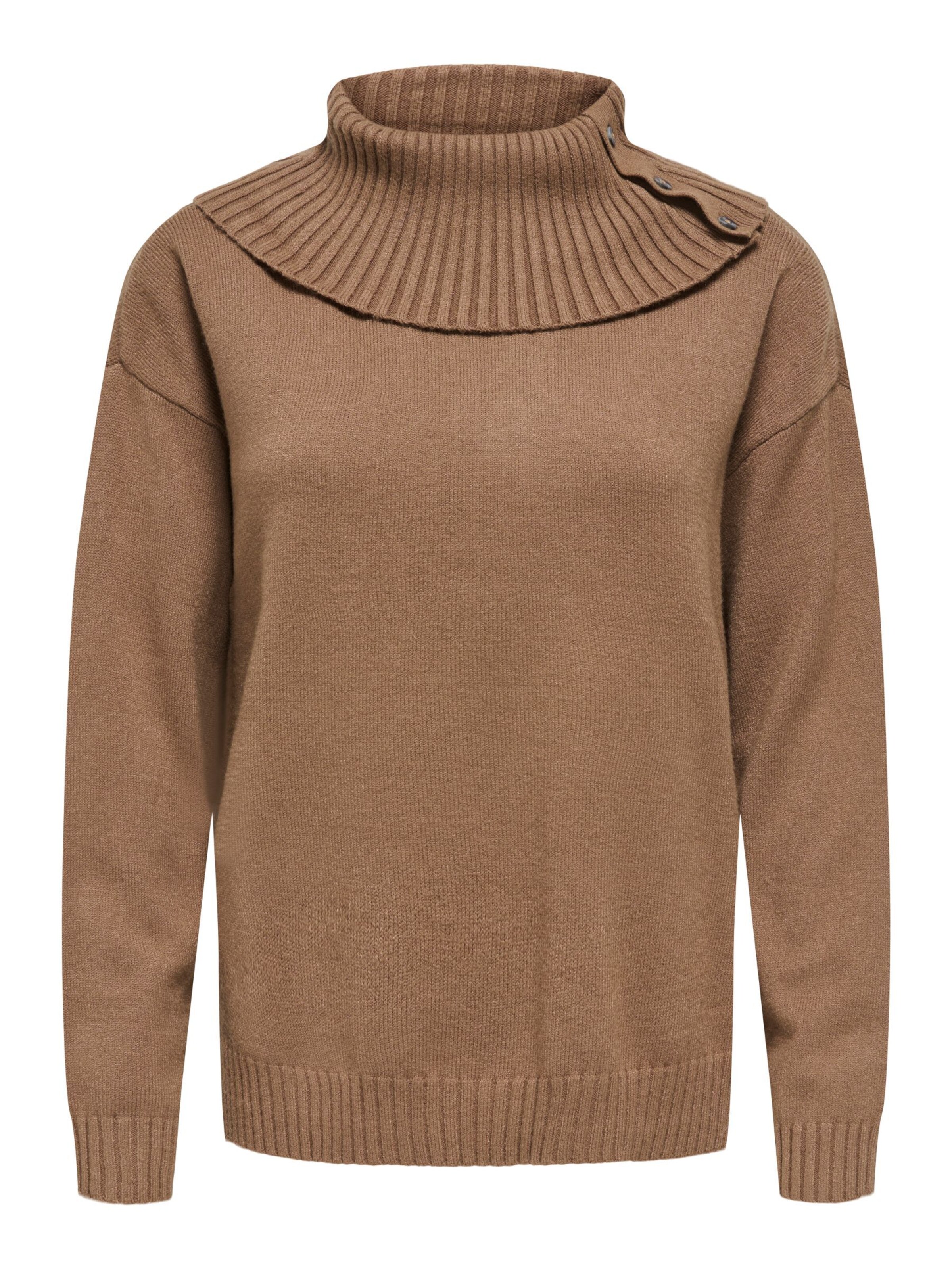 ONLY Strickpullover 'ONLJAYDEN' in hellbraun, Produktansicht