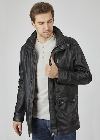 bugatti Between-Season Jacket in Black: front