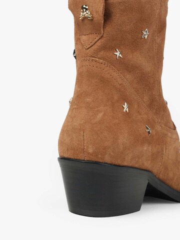 Scalpers Ankle boots 'Suede' in Brown