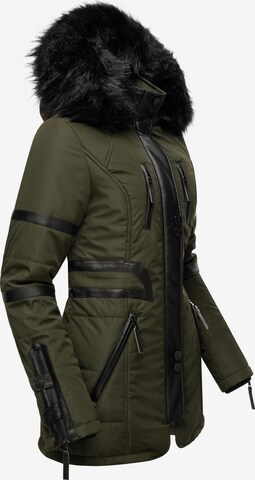 NAVAHOO Winter Jacket 'Moon' in Green