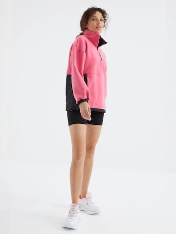 Tommy Life Fleece jacket in Pink