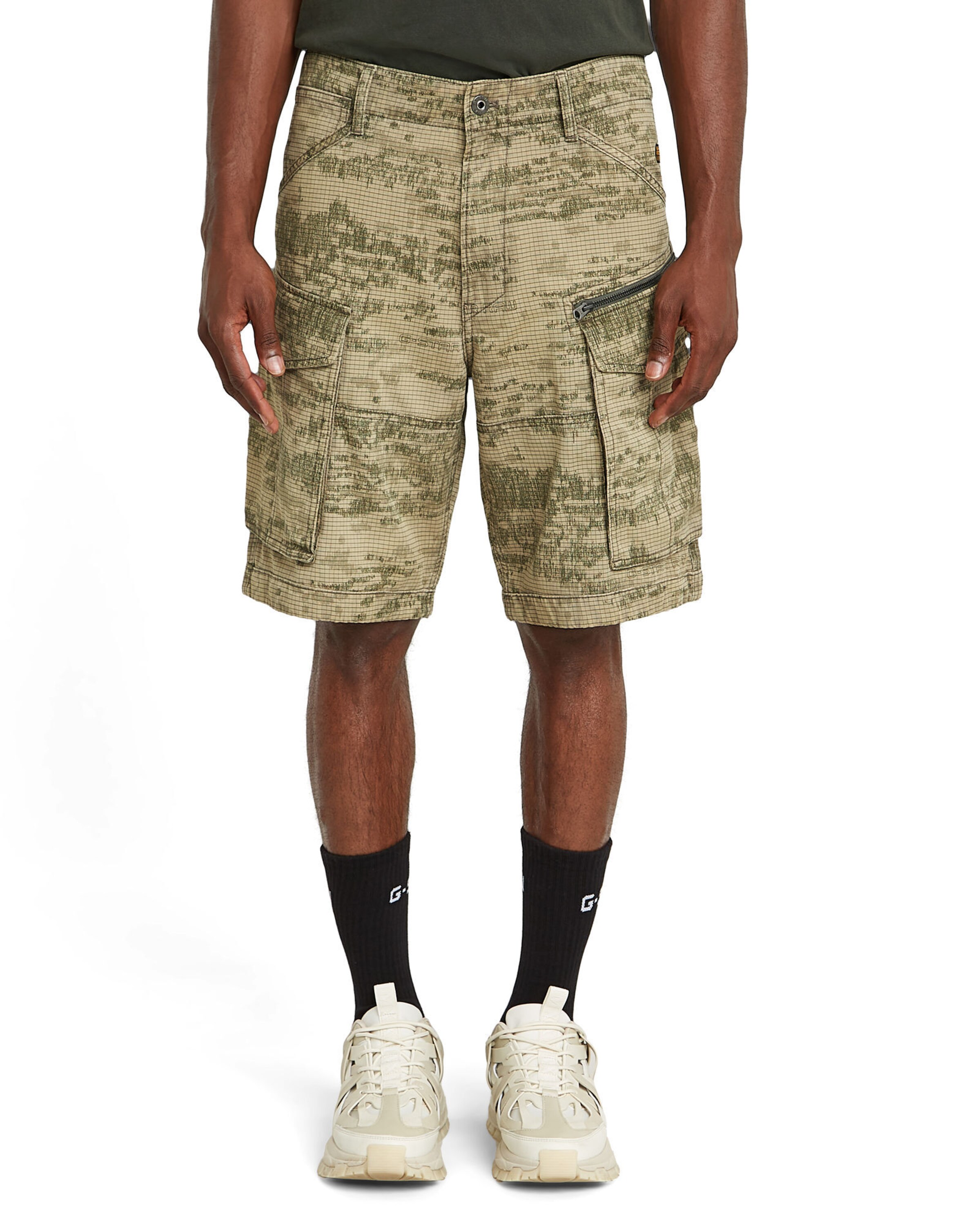 G-STAR Loose fit Cargo Pants in Green: front