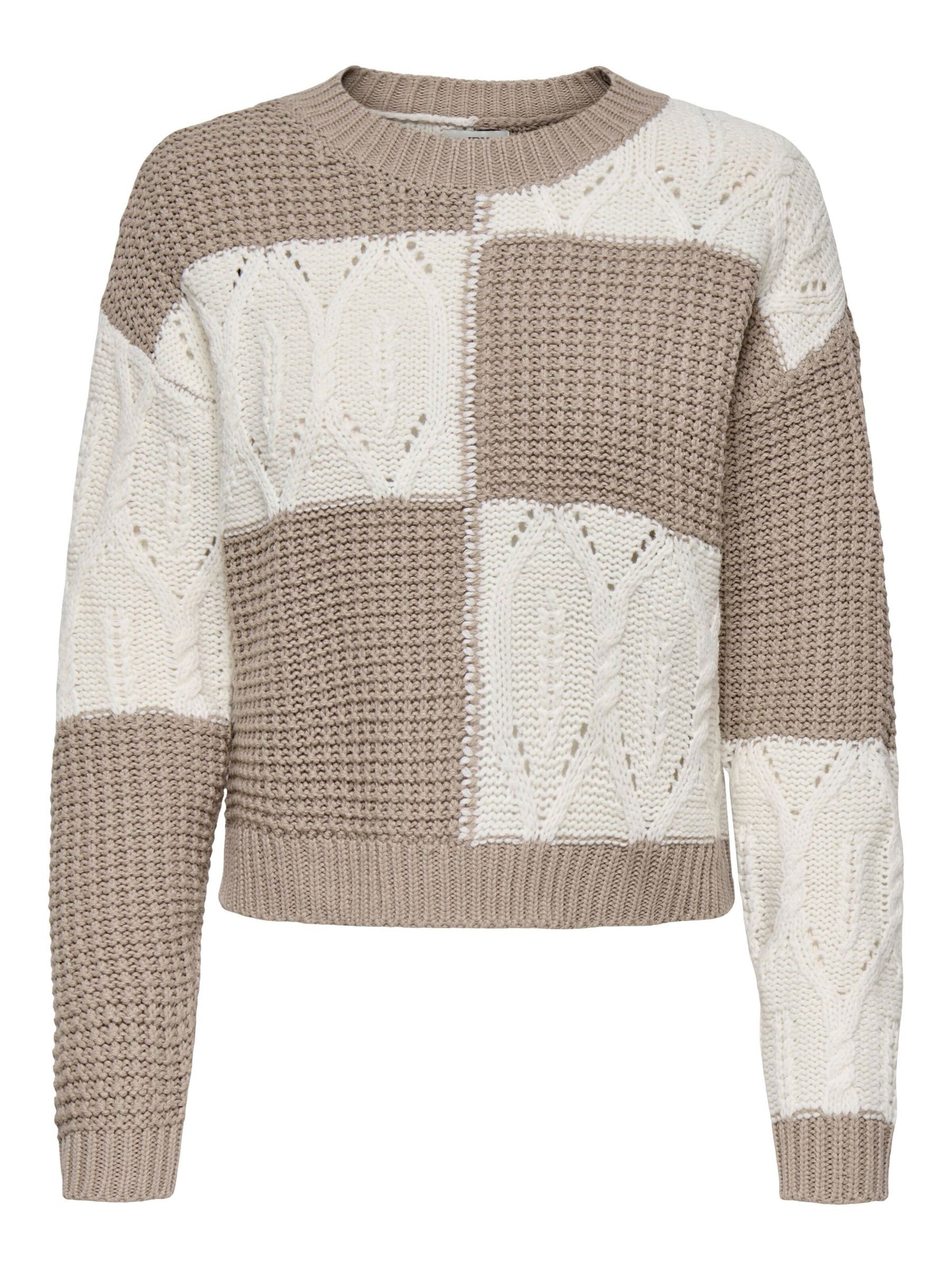 JDY Trui 'JDYJusty' in Bruin: voorkant