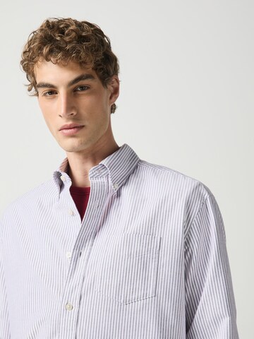 Next Regular fit Button Up Shirt 'N.Premium' in Purple