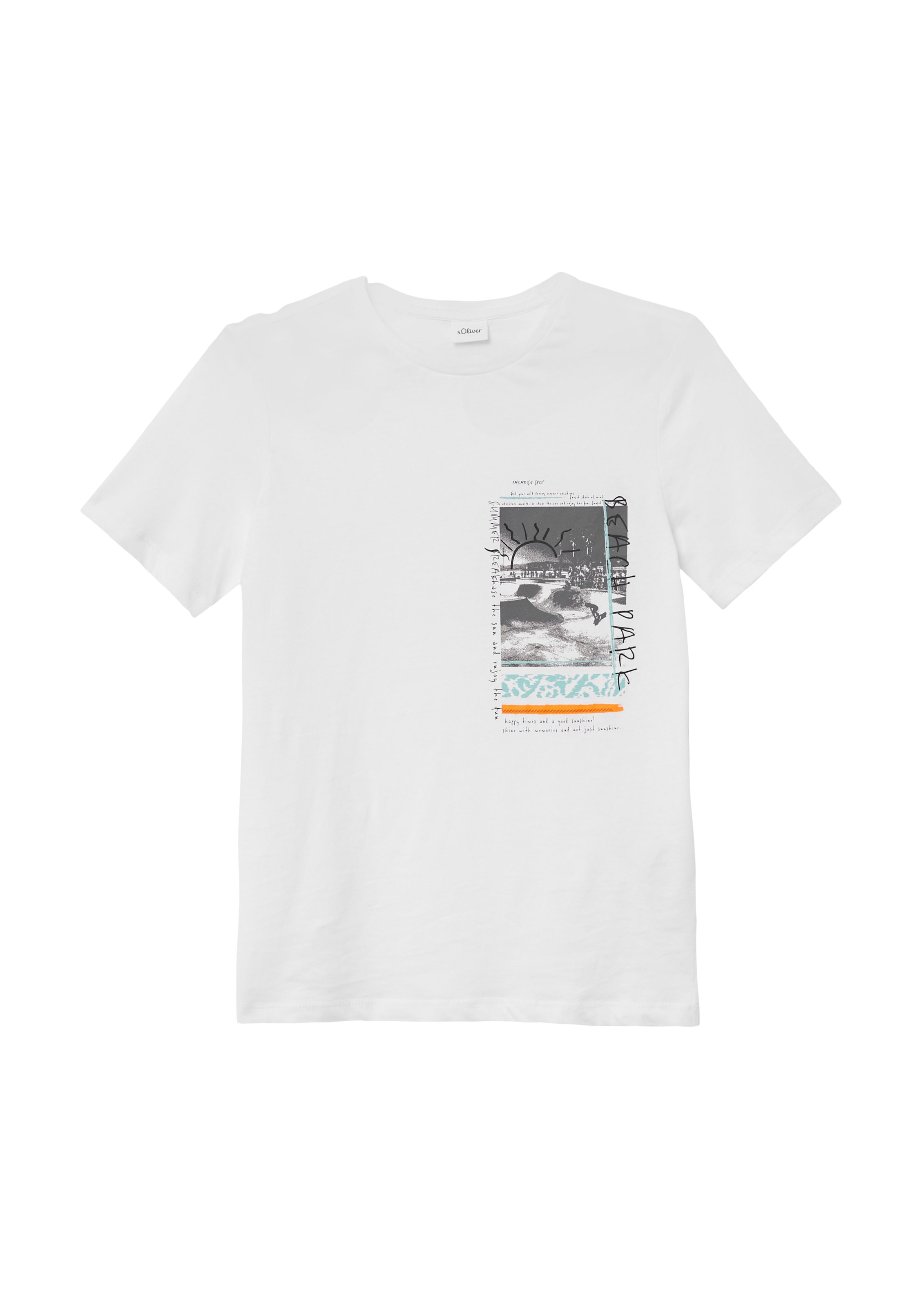 T-Shirt s.Oliver en blanc : devant