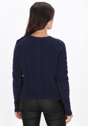faina - Pullover em azul