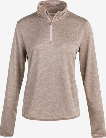 ENDURANCE Langarmshirt 'VIRONIC' in Beige: predná strana