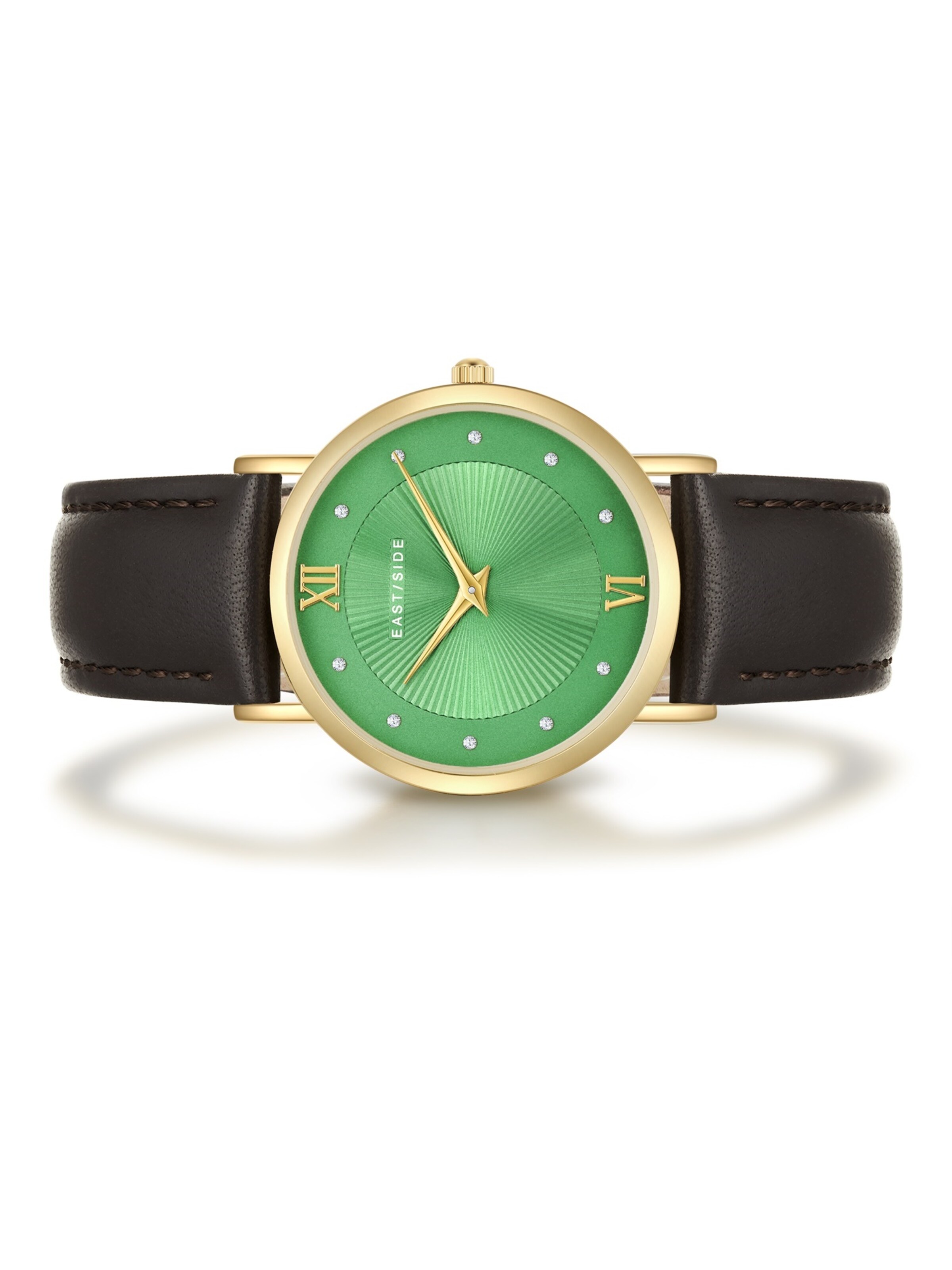 Orologio analogico di Eastside in marrone