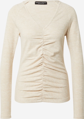 T-shirt Dorothy Perkins en beige : devant