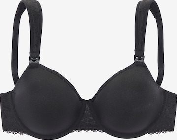 NUANCE Bralette Nursing Bra in Black: front
