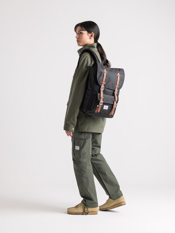 Herschel Rugzak 'Little America™ Mid' in Zwart: voorkant