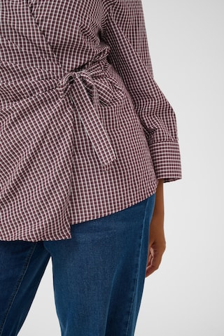 KAFFE CURVE Bluse 'KCNinah' in Rot