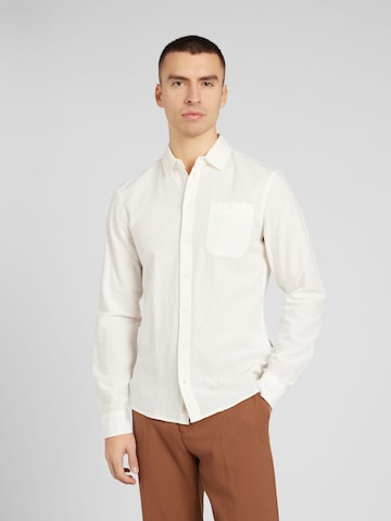 BLEND - Ajuste regular Camisa en blanco: frente