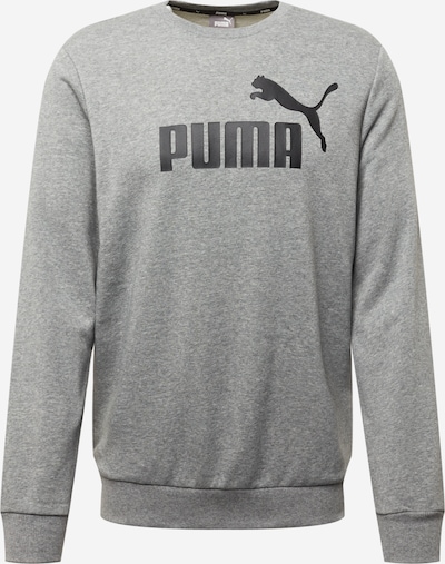 PUMA Sweat de sport 'Ess' en gris chiné / noir, Vue avec produit