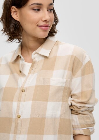 QS Bluse in Braun