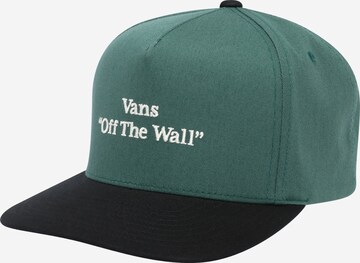 VANS - Gorra 'QUOTED' en verde: frente