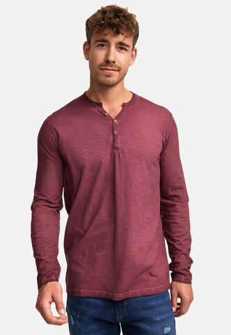 INDICODE JEANS Shirt ' Kilsone ' in Rood: voorkant