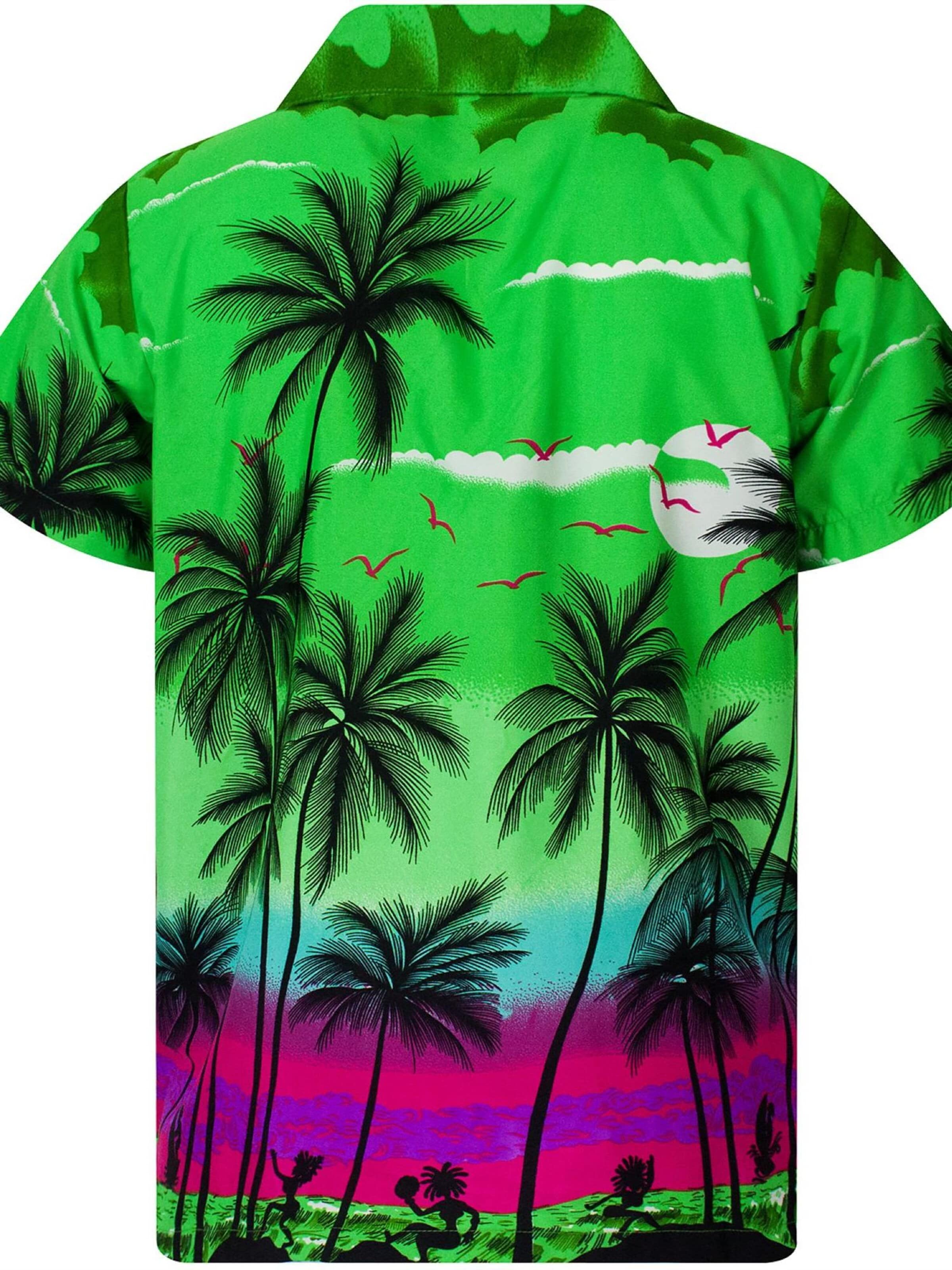King Kameha Shirt 'Beach'‌‌‌ in Grün