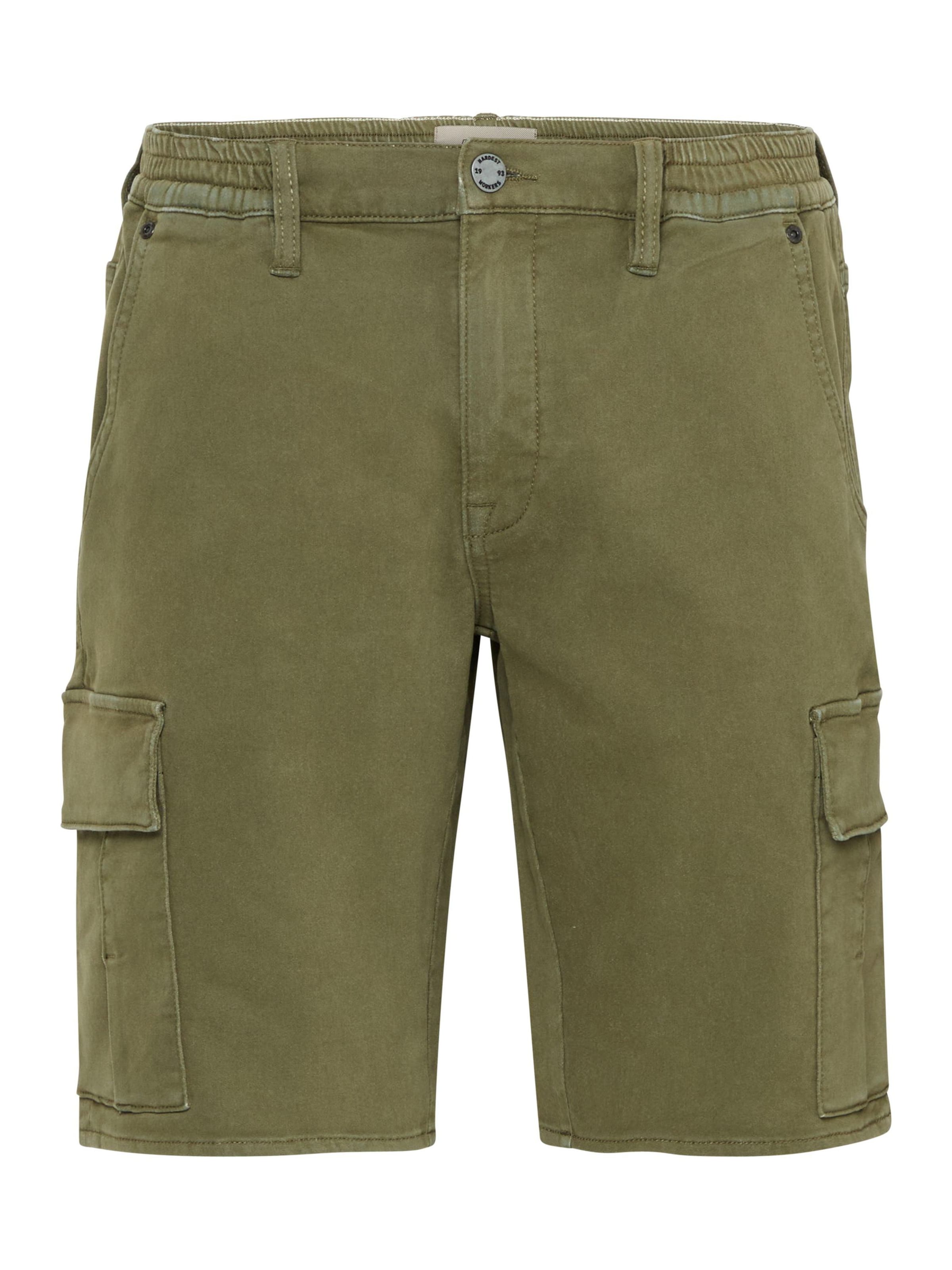 BLEND - Pantalón vaquero cargo 'Denimshorts-Jogg ' en verde: frente