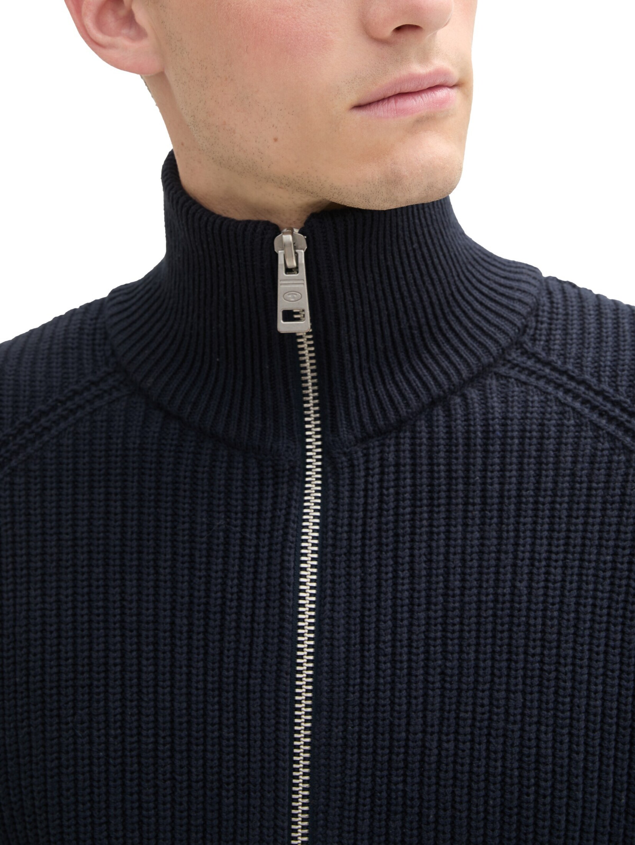 TOM TAILOR Gebreid vest in Blauw