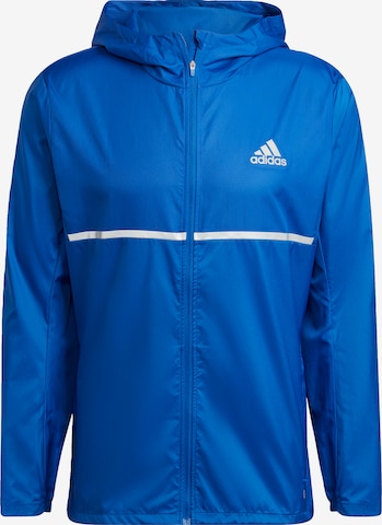 ADIDAS SPORTSWEAR Sportjas 'Own the Run' in Blauw: voorkant