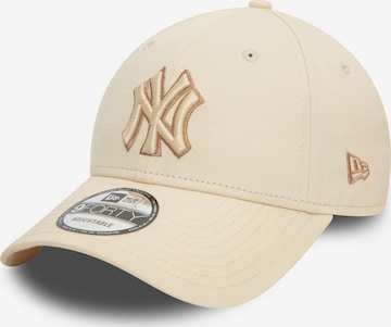 NEW ERA Cap 'TEAM OUTLINE 9FORTY NEYYAN' in Beige: Vorderseite