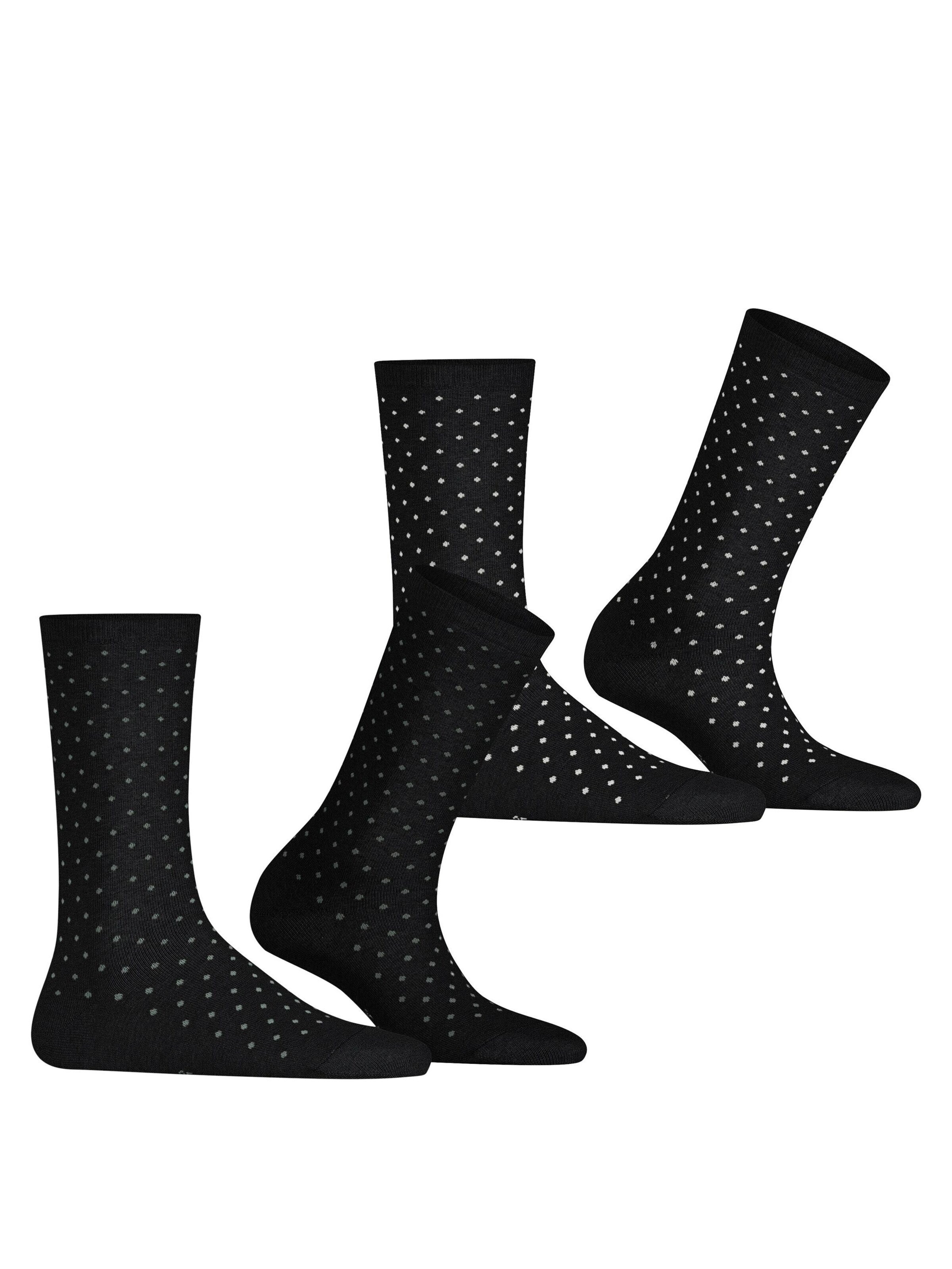 ESPRIT Socken 'Fine Dot 2-Pack'‌ in Schwarz