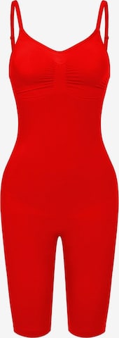 Body modelant 'Bodysuit Sculpting Shapewear mit Shorts' cfab (formerly creamy fabrics) en rouge : devant