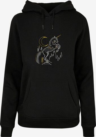 Sweat-shirt 'Harry Potter - Unicorn' ABSOLUTE CULT en noir : devant