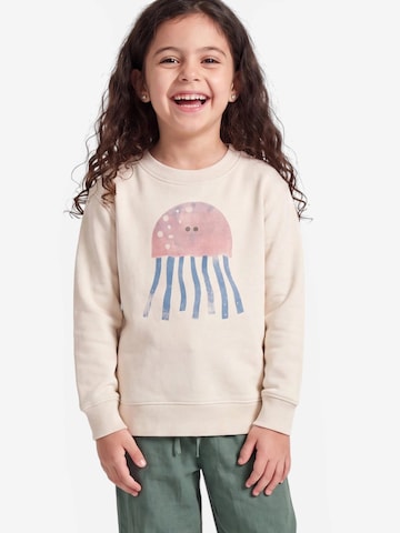 MelaDi Sveter 'Kinder Sweater aus Biobaumwolle - Qualle' - Biela