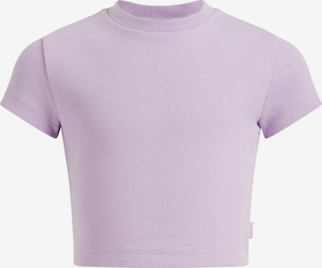 T-Shirt WE Fashion en violet : devant