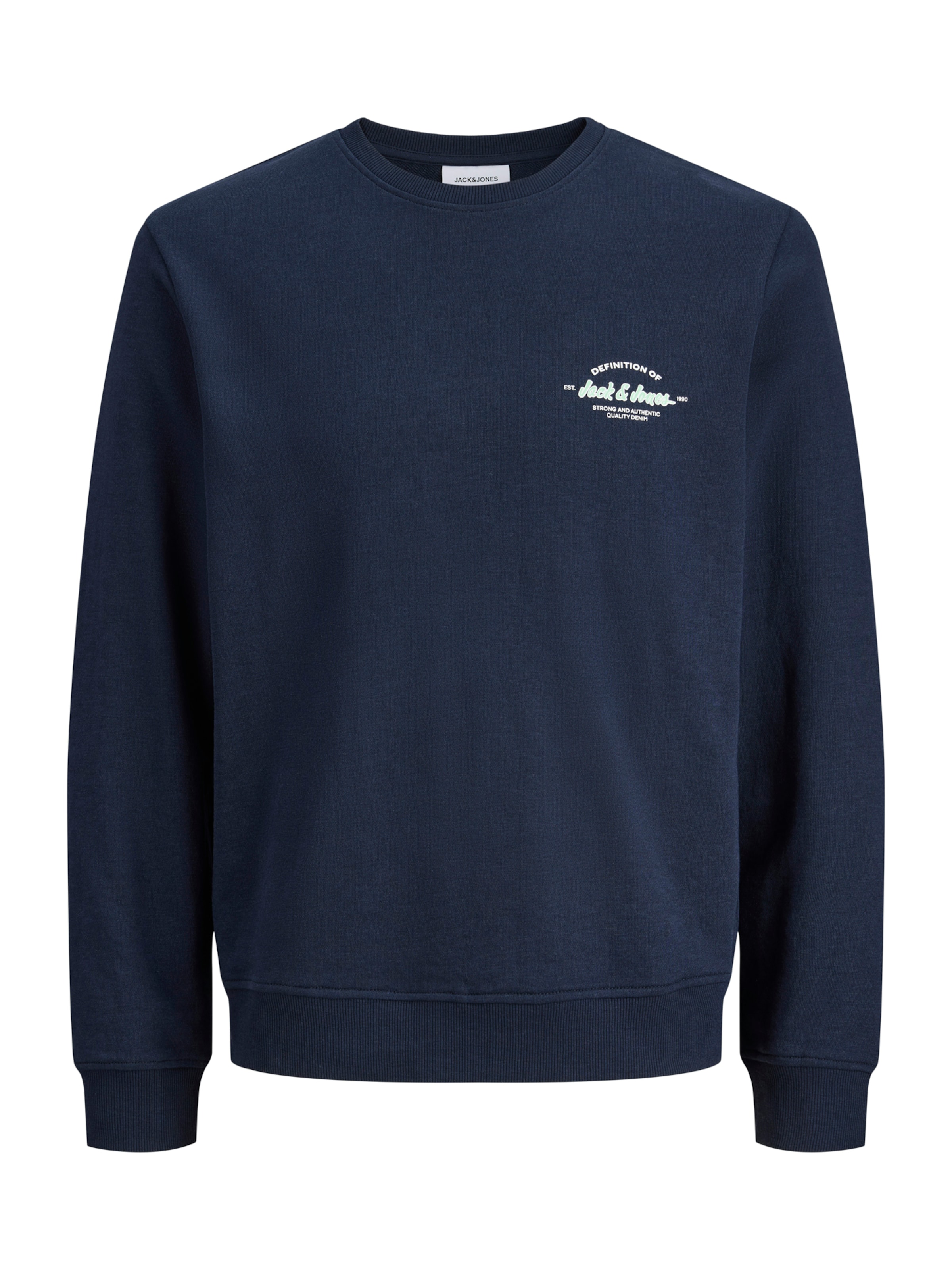 Jack & Jones Plus Sweatshirt 'JJBRANDON' in Blau: Vorderseite