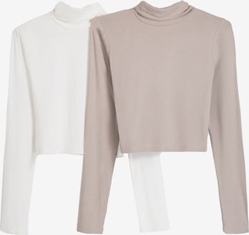 Bershka Shirt in Beige: predná strana