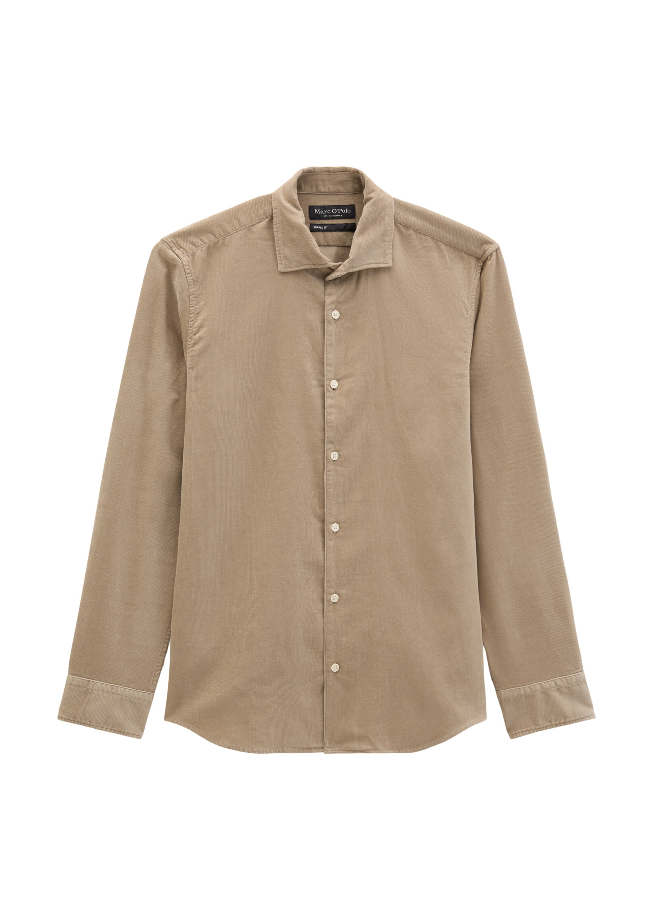 Marc O'Polo Regular fit Button Up Shirt in Beige: front