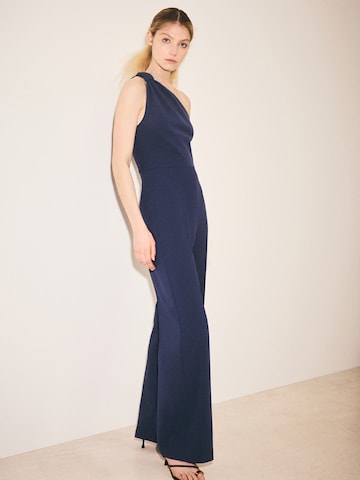 MANGO Jumpsuit 'Martine' in Blauw: voorkant