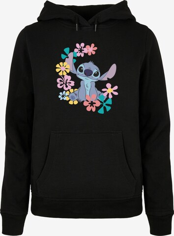 ABSOLUTE CULT Sweatshirt ' Ladies Lilo and Stitch' in Zwart: voorkant