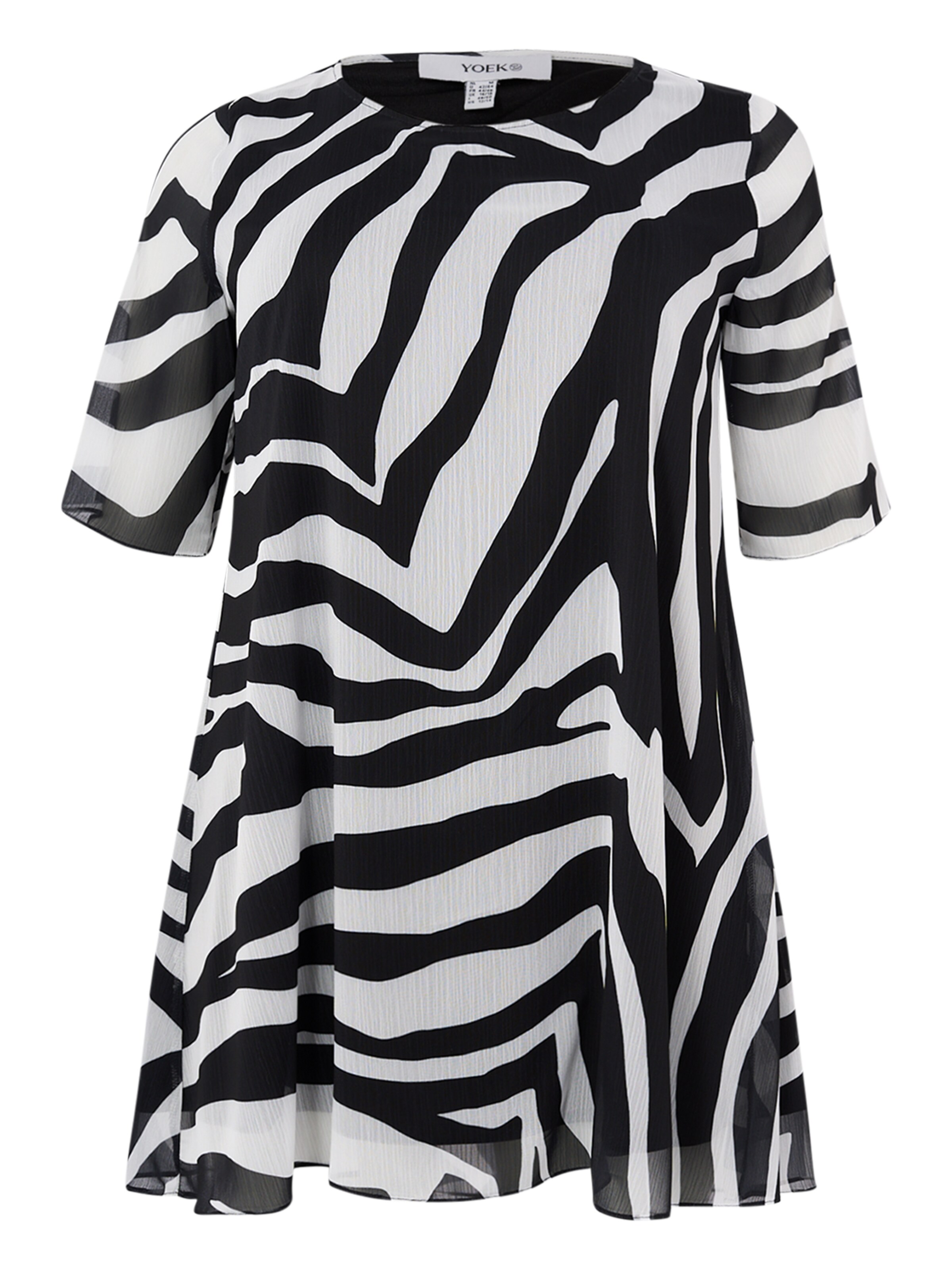 YOEK Tuniek 'Savanna' in Gemengde kleuren: voorkant