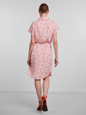 PIECES Blusenkleid in Rot