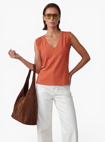 VERO MODA Top 'VMGABBY' – oranžová: přední strana