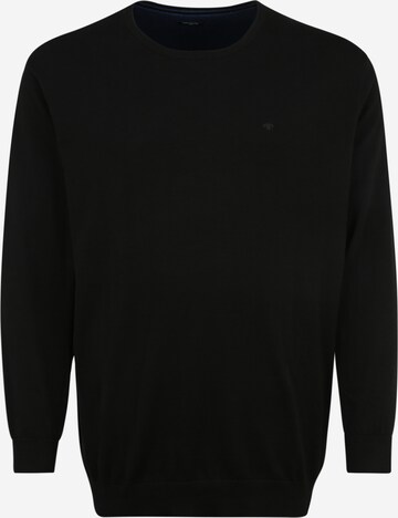 TOM TAILOR Men + Regular fit Sweater in Black: front