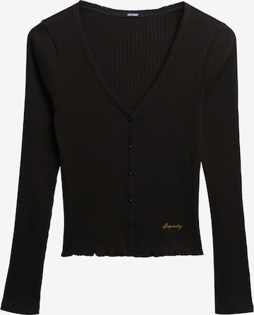 Cardigan Superdry en noir : devant