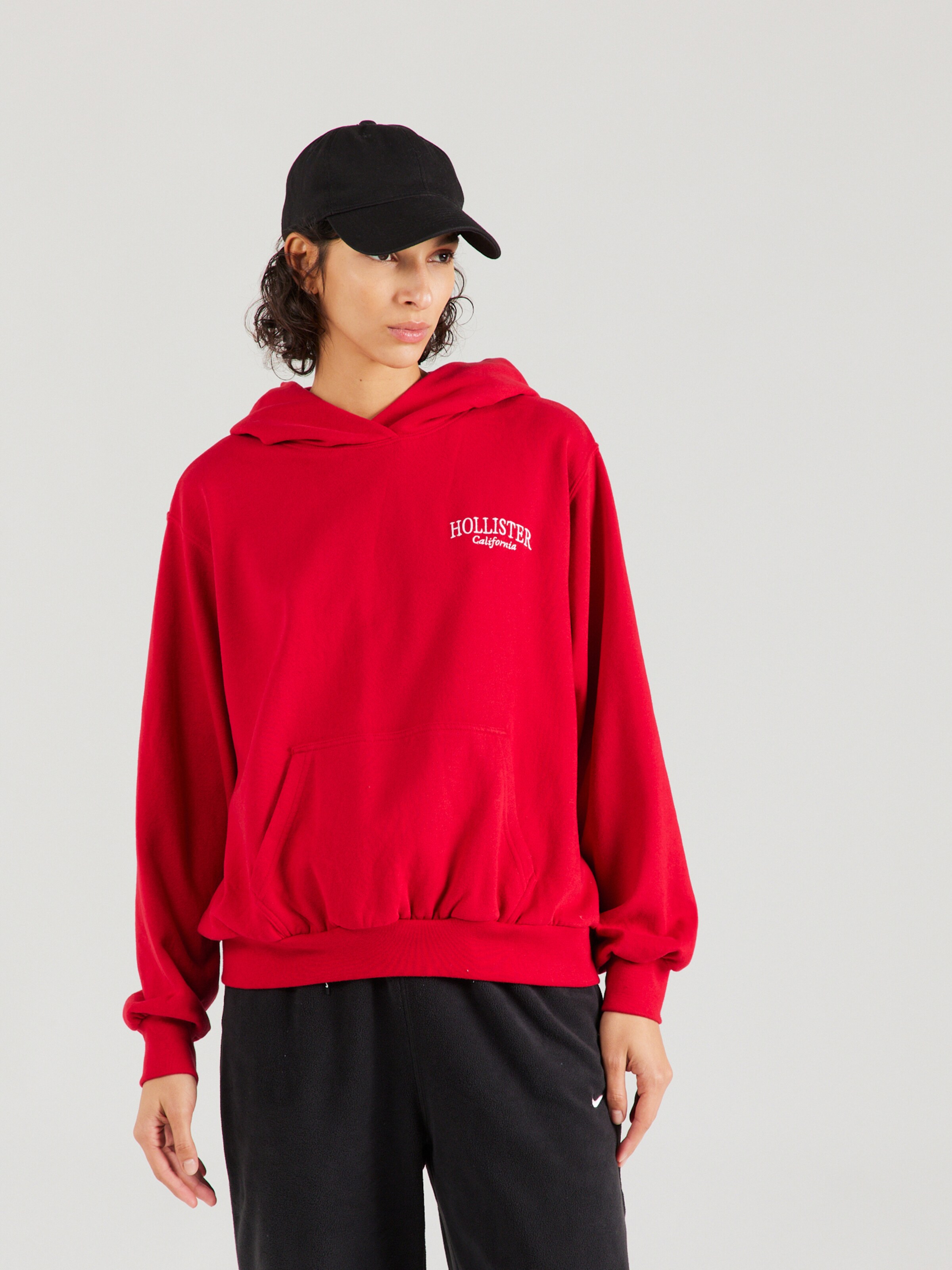 HOLLISTER Sudadera en Rojo ABOUT YOU