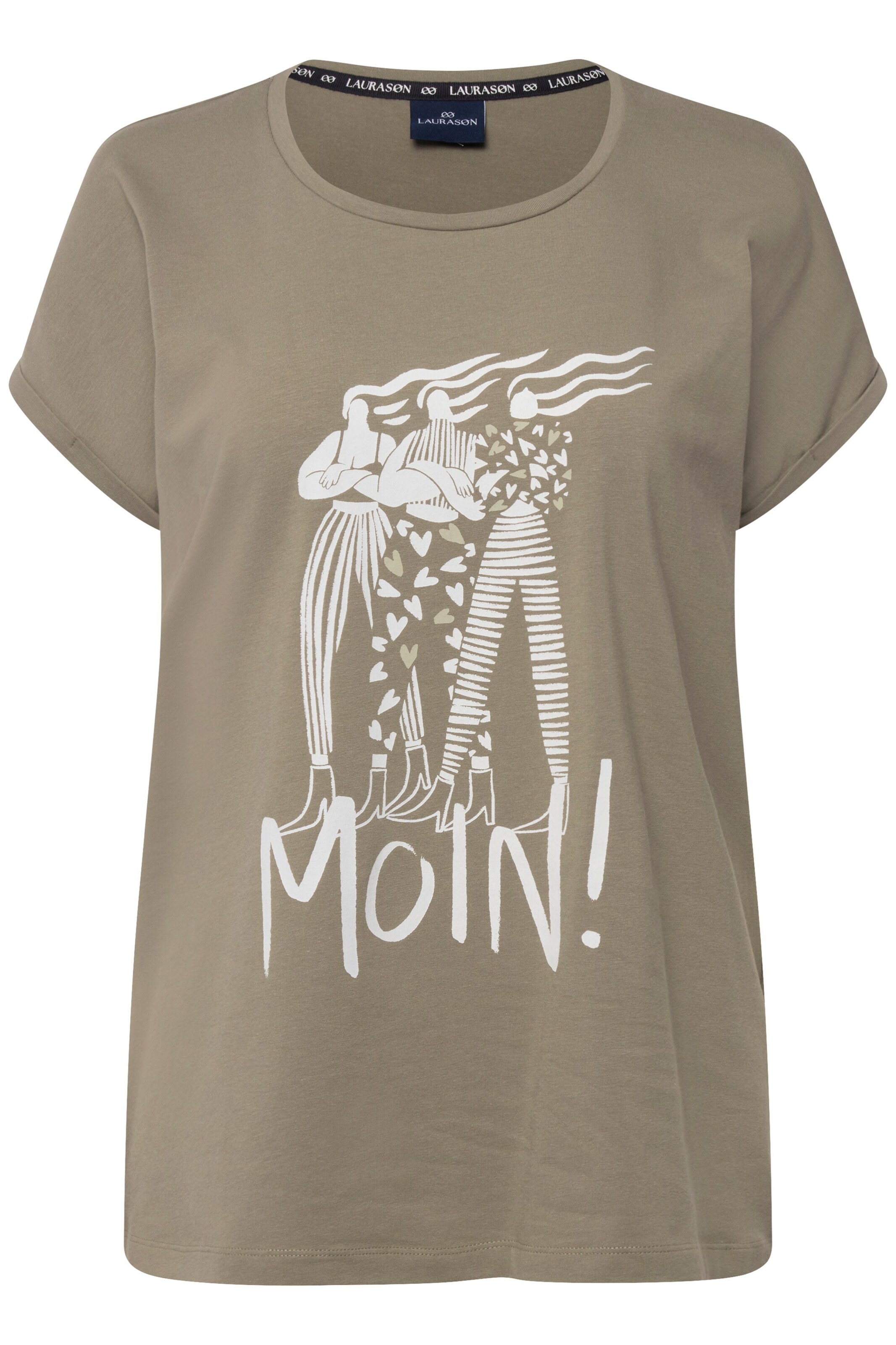 T-shirt LAURASØN en vert : devant