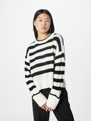 BRAVE SOUL Sweater in White: front