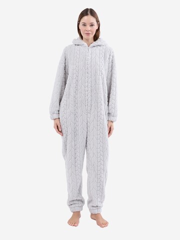 ETAM Pyjama 'Mund' in Grau: Vorderseite