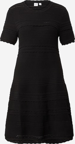 GAP Stickad klänning i svart: framsida