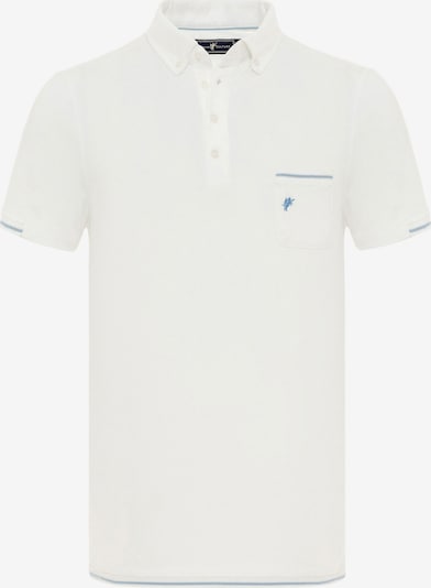 DENIM CULTURE Тениска ' LUCIUS ' в светлосиньо / бяло, Преглед на продукта