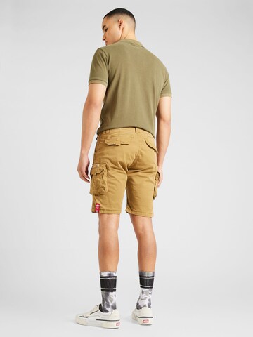 ALPHA INDUSTRIES - Regular Calças cargo em verde