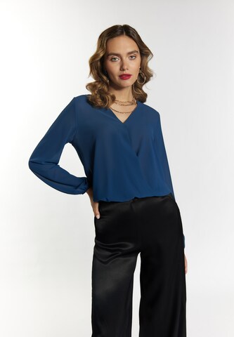 faina Blouse in Blauw: voorkant