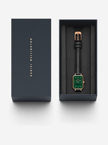 Daniel Wellington Αναλογικό ρολόι 'Quadro Pressed Sheffield RG Green' σε πράσινο